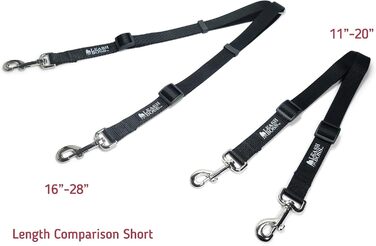 Повідець Boss Duo Double Dog Leash, регульований, світловідбиваючий