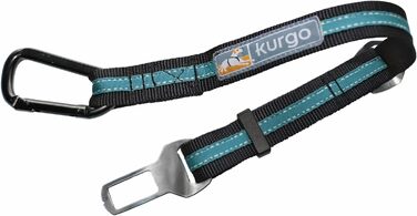 Автомобільний ремінь безпеки Kurgo для собак, чорний/помаранчевий