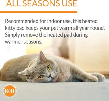 Ліжко K&H PET Thermo-Kitty Deluxe, світло-коричневе/леопардове