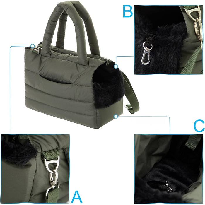 Сумка для собак маленьких/середніх собак і котів, OLIVE GREEN