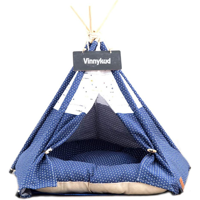 Намет для домашніх тварин Sunnykud Teepee з подушкою, знімний, М