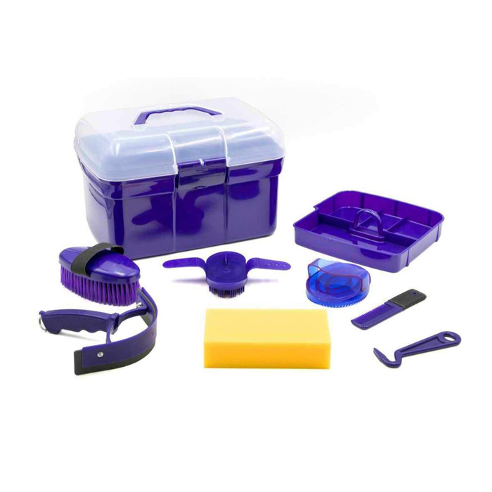 Дитячий набір для чищення Putzbox, 7 предметів, ліловий колір