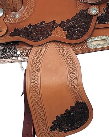 Вестерн сідло A&M Reitsport Dallas з буйволячої шкіри, 17 дюймів, нове