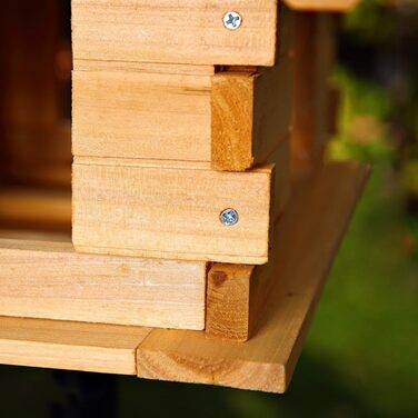 Годівниця для птахів Melko Bird Villa балкон Дерево Натуральне 44x34x37 см