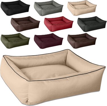 Ліжко для собак BedDog MAX, знімний чохол, XXL, бежевий