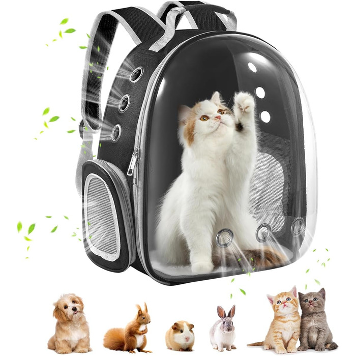 Рюкзак Pawaboo Cat, сумка Bubble Tote чорна
