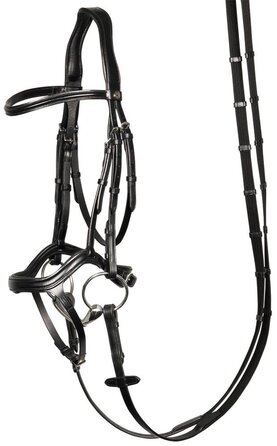 Анатомічна вуздечка Harry's Horse, чорна, розмір cob