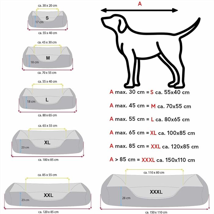 Ліжко для собаки BedDog Teddy XL, Cordura/Microfibre, сірий