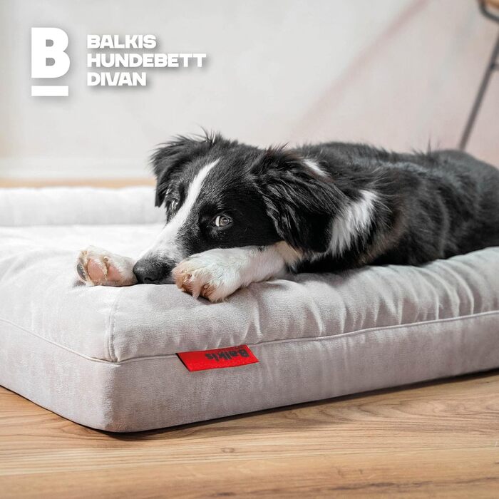 Лежак-диван для собак Balkis, XL 125x90 см, пісочний, Німеччина