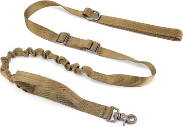 Повідець для собаки JiePai Tactical Bungee, 1,8 м, Coyote Brown