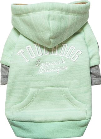 Собачий худі TOUCHDOG Hampton Beach, ультрам'який, зелений, розмір S
