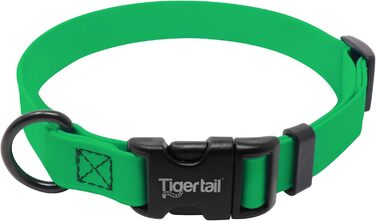Ошийник для собак Tiger Tail Urban Nomad, водонепроникний, без запаху, міцний, матовий, легкий, з якісного нейлону з покриттям, для великих, середніх і малих тварин, зелений, розмір L