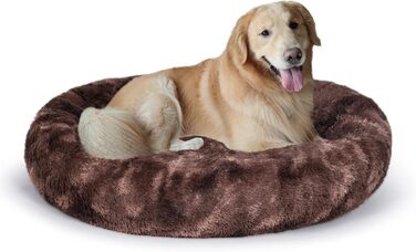 Ліжко для собак Coohom Donut, яке можна прати, XXL, коричневий